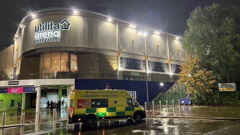 The injured player was taken to hospital by an ambulance (Image: YappApp)