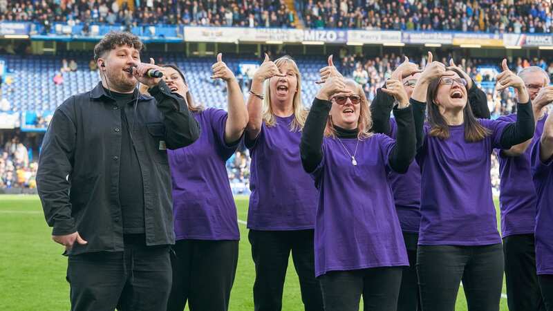 Deaf performance group take to Stamford Bridge stadium - joined by James Vickery