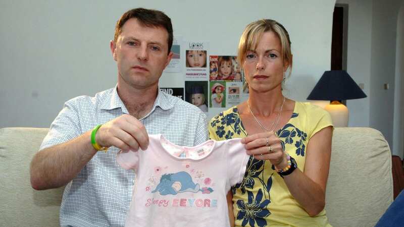 Kate and Gerry McCann hold pyjamas belonging to their daughter (Image: PA)