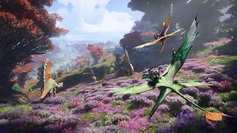 The act of flying a Banshee in Avatar: Frontiers of Pandora is genuinely breathtaking (Image: Ubisoft)