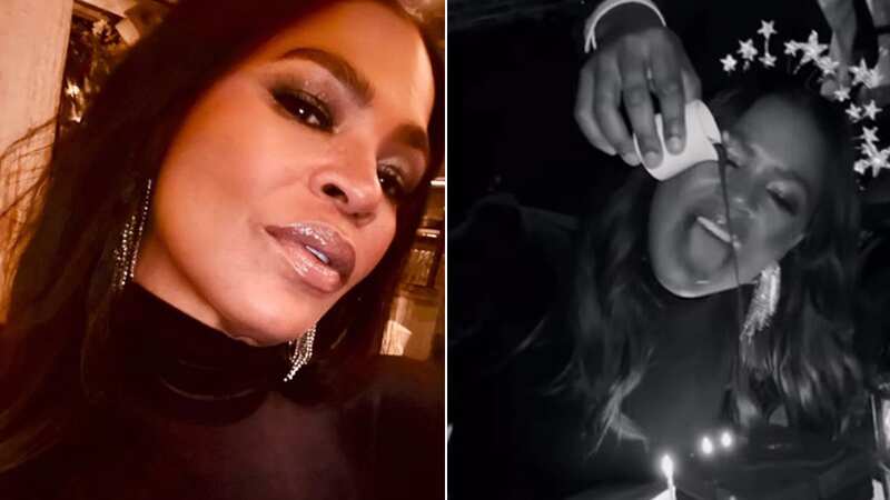 Nia Long wows fans with youthful look licking up chocolate on birthday outing