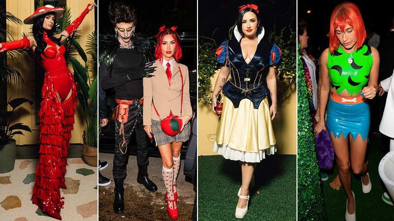 An array of stars stepped out in their best costumes for Halloween