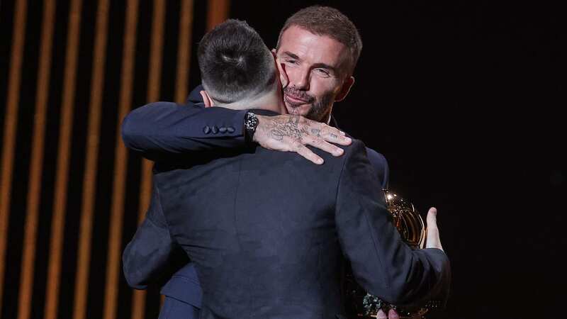 Inter Miami owner David Beckham presented his star man Lionel Messi with his eighth Ballon d