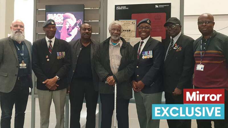 Ex-members of the RAF and elders of the Midlands Caribbean migrants community join two of those experts behind the project (Image: Birmingham City University)