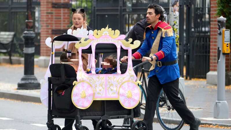 Joe Jonas enjoys Halloween with kids as Sophie Turner 