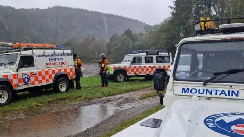 A woman has died after her car was found in the River Tavy near Plymouth (Image: Dartmoor Search and Rescue Team)