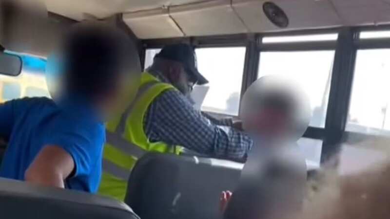 School bus driver, 77, slaps, pushes and chokes pupil as kids yell 