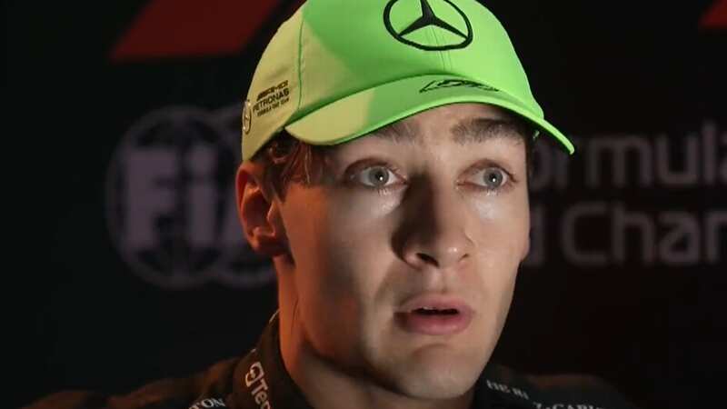 George Russell learned his penalty fate after Brazil GP qualifying (Image: Sky Sports F1)