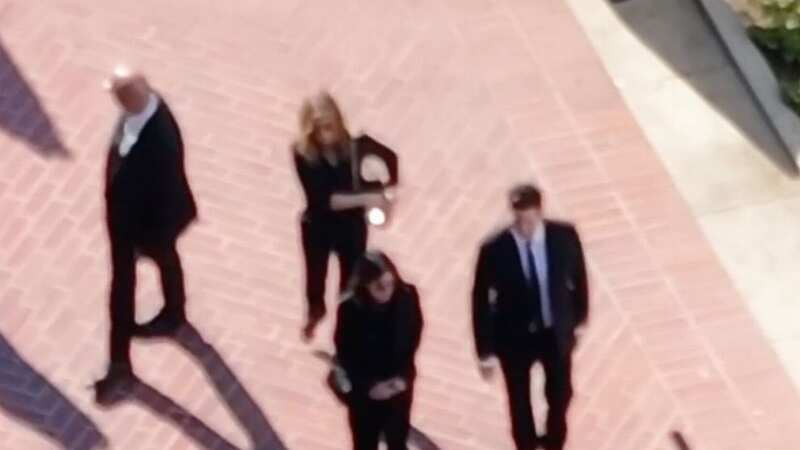 Friends stars gather to say goodbye (Image: SPLASH)