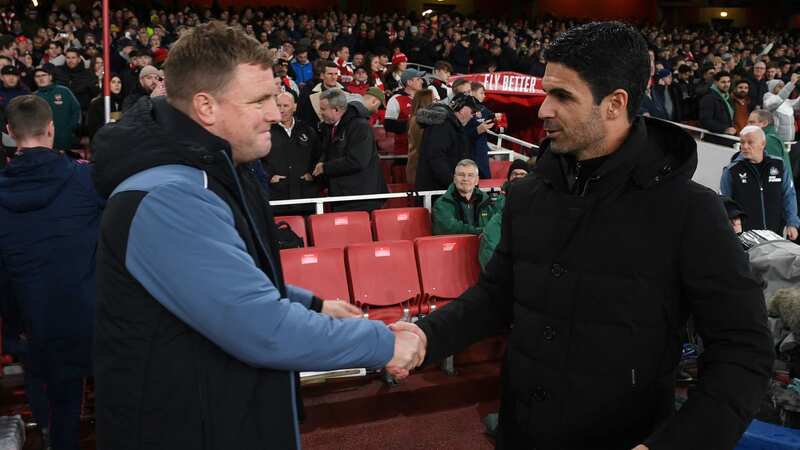 Eddie Howe and Mikel Arteta had differences of opinion after both meetings between Arsenal and Newcastle last season. (Image: David Price/Arsenal FC via Getty Images)