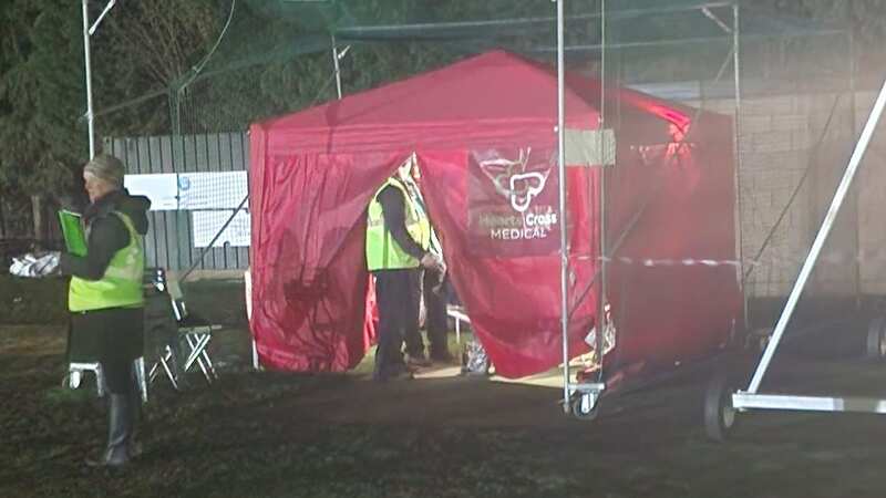 Moment fireworks explode into crowds at cricket club leaving children injured