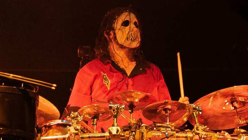 Jay Weinberg of Slipknot performs on stage during the Knotfest in Finland last year - as the band announces that they