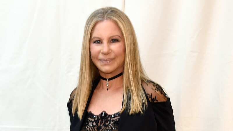 Barbra Streisand poses backstage during the tour opener for "Barbra - The Music... The Mem
