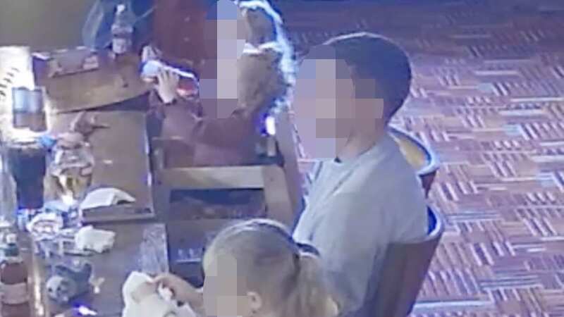 The pub released CCTV footage of the incident on Facebook