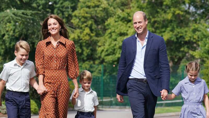 The Prince and Princess of Wales with their three children (Image: Getty Images)