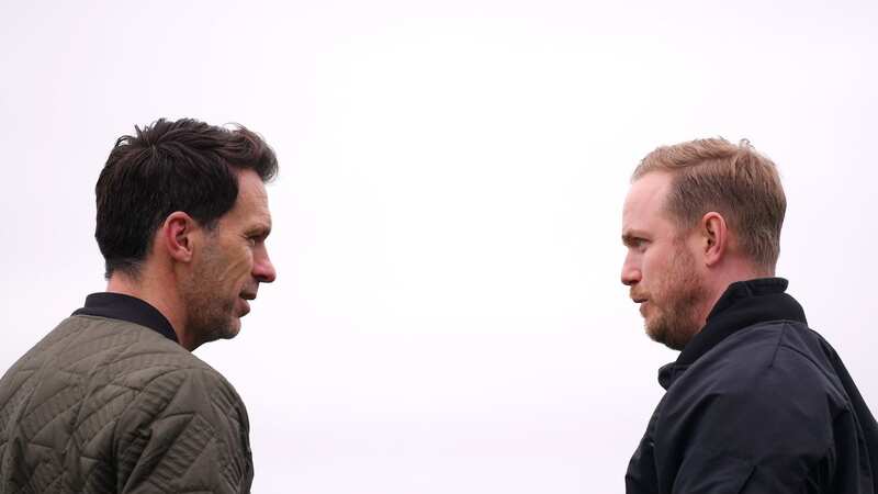 Manchester City boss Gareth Taylor (L) accused Arsenal boss Jonas Eidevall (R) of bullying the fourth official in the former