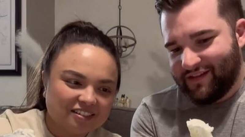Alyssa and Christian were visibly confused on the video (Image: @alyssa_quintos/TikTok)