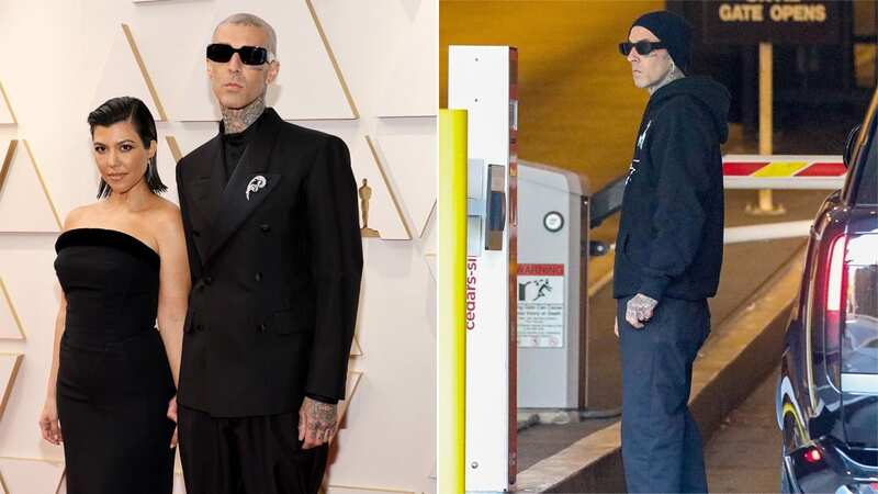 Travis Barker visits hospital amid reports wife Kourtney Kardashian gave birth