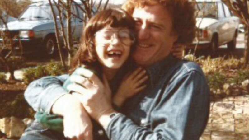 Polly with her dad, who she lost to cancer