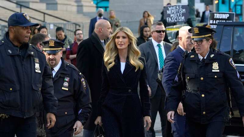 Ivanka Trump, daughter of former US President Donald Trump, arrives to testify in the Trump Organization civil fraud trial (Image: AFP via Getty Images)