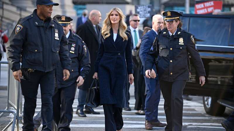 Ivanka will give her witness testimony in a NYC fraud trial today sporting at least £4k in designer clothes (Image: Andrea Renault/ZUMA Press Wire/REX/Shutterstock)