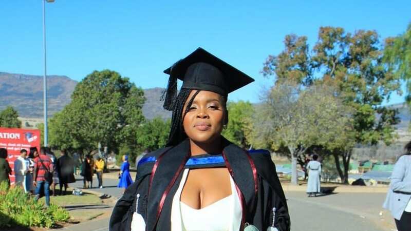 Former student Sibongile Mani who was wrongly gifted R14m - the equivalent of £850,000 (Image: Facebook)