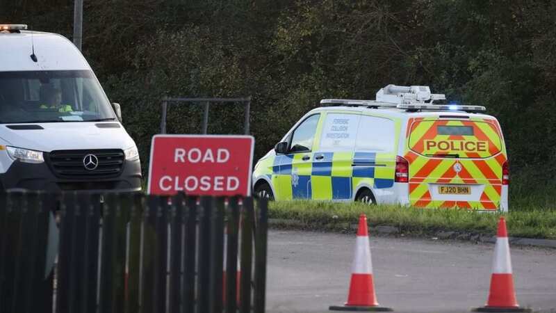 Armed police swooped on the car on the A52
