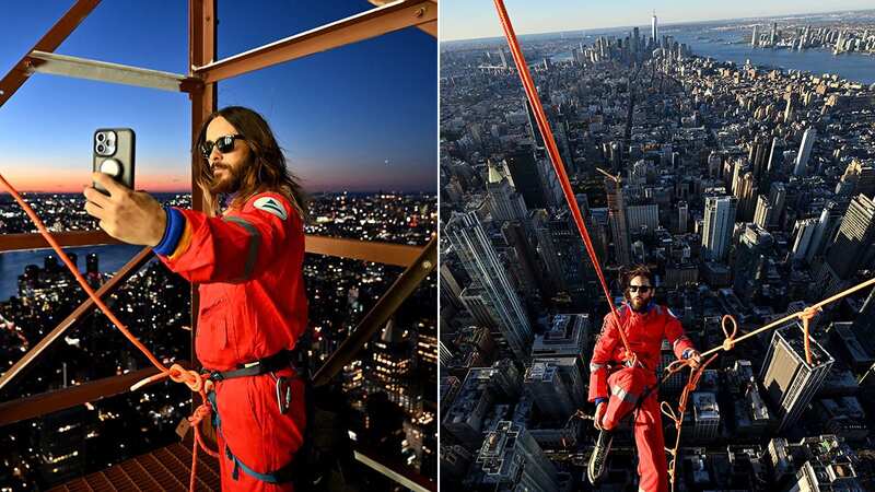 Jared Leto climbed the Empire State Building on Thursday