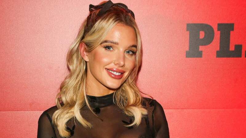 Helen Flanagan wows as she flashes lace bra in a see-through mesh Playboy outfit