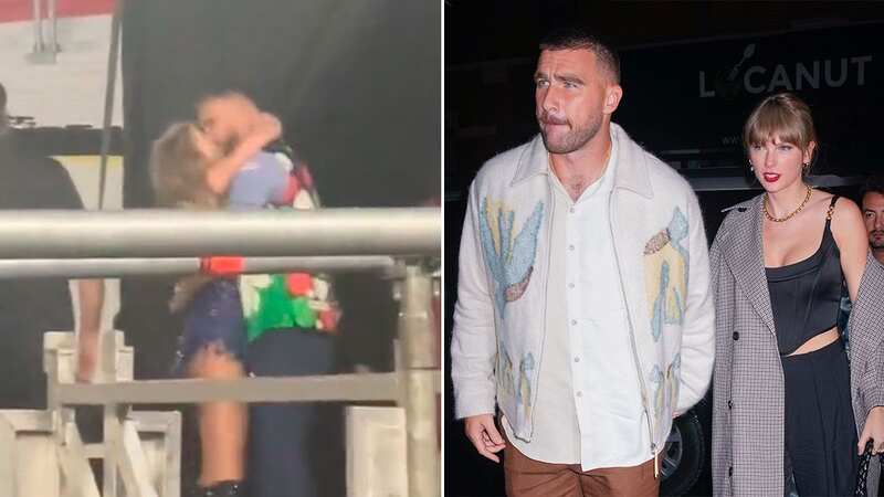 Taylor Swift kissed Travis Kelce (Image: GC Images)
