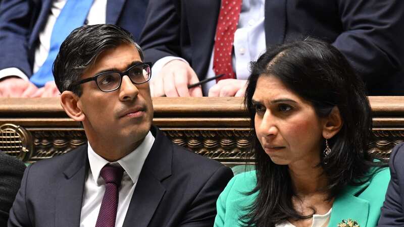 A rift between Suella Braverman and Rishi Sunak could come to a head this week (Image: UK PARLIAMENT/AFP via Getty Imag)