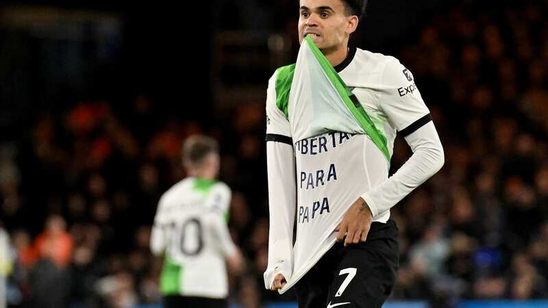 Luis Diaz revealed a message to his dad after he scored against Luton (Image: Liverpool FC via Getty Images)