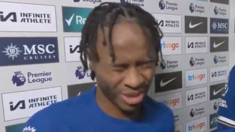 Chelsea fans embarrassed for Sterling after "uncomfortable" moment in interview