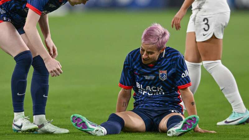 Megan Rapinoe suffered an injury in her final career match (Image: Photo by ROBYN BECK/AFP via Getty Images)