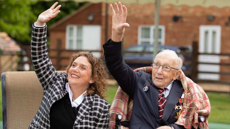 Captain Sir Tom Moore and his daughter Hannah Ingram-Moore (Image: Getty Images)