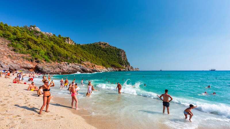 Tourists on the Cleopatra Beach of Alanya (Image: Getty Images)