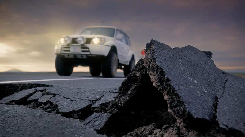 sphalt damage from earthquakes on the South Coast (Image: Alamy Stock Photo)