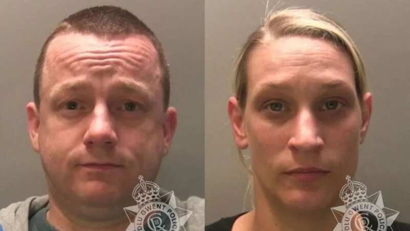 Paedophiles Simon Parsons and Rebecca Dow (Image: Gwent Police)