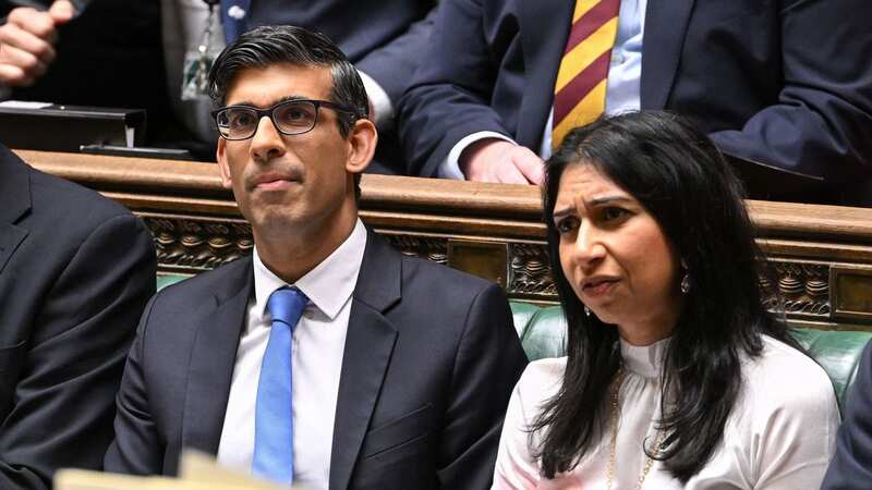 Rishi Sunak and Suella Braverman in the Commons (Image: UK PARLIAMENT/AFP via Getty Imag)