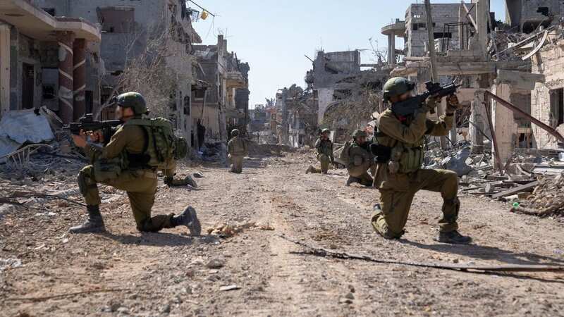 The army surrounded the facility early on Wednesday. Image of ground troops taken November 12 (Image: EyePress News/REX/Shutterstock)