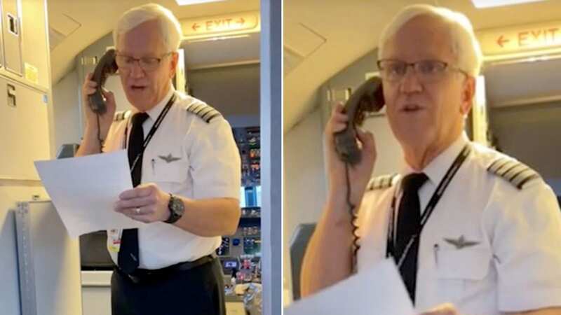 Pilot walks out of cockpit for surprise speech which leaves passengers in tears