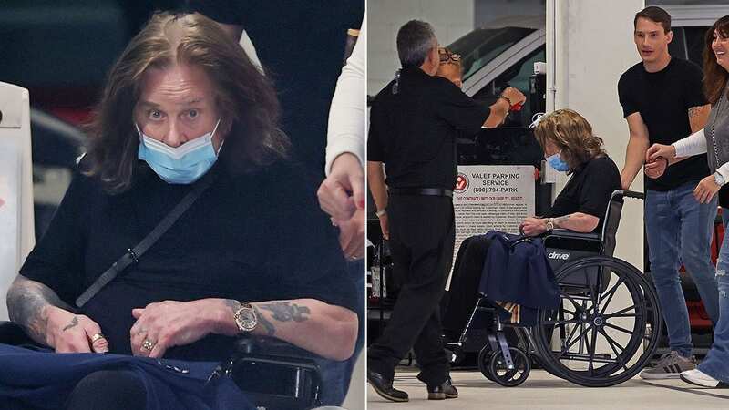 74-year-old Ozzy was photographed on Tuesday afternoon looking frail