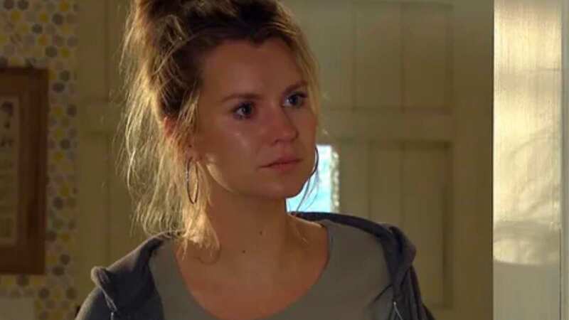 Emmerdale fans were left speechless tonight as Dawn Taylor - played by Olivia Bromley - looked worlds away from her usual casualness as she glammed up for her baby shower (Image: ITV)