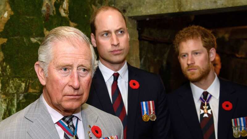 Prince Harry, William and Charles 