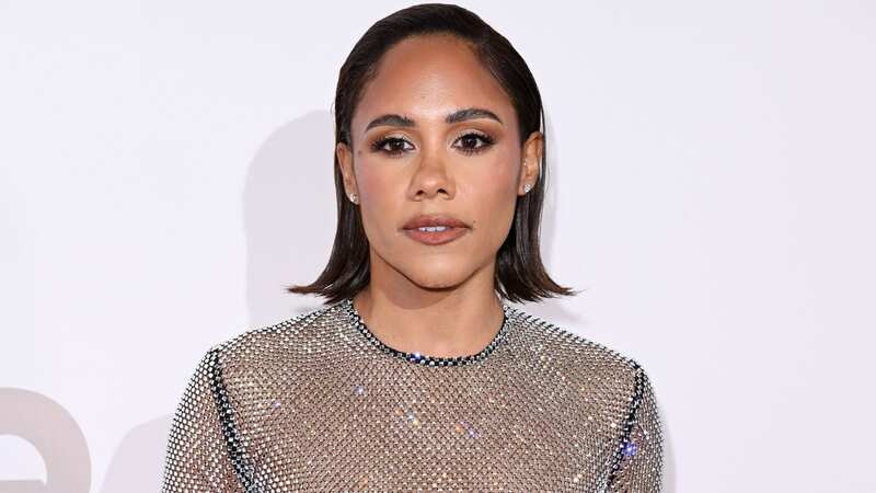 Alex Scott wows in daring slinky see-through silver gown at GQ Awards