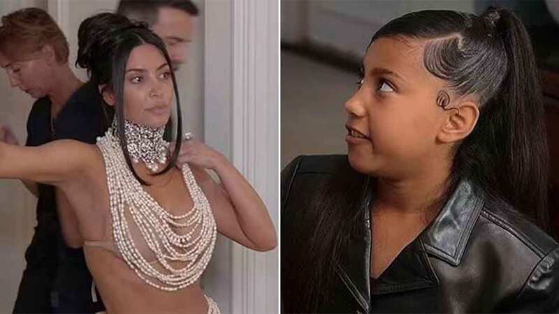 Kim Kardashian savagely taken down by daughter North over her Met Gala look (Image: Hulu)