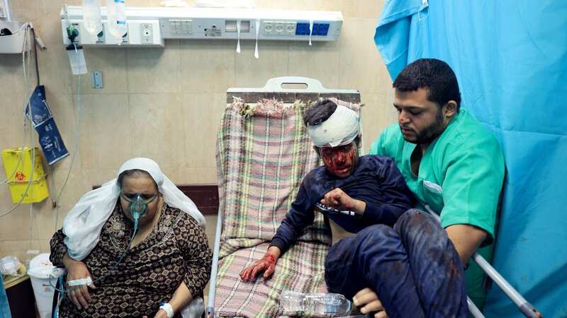 Injured child at hospital in Gaza (Image: AFP via Getty Images)