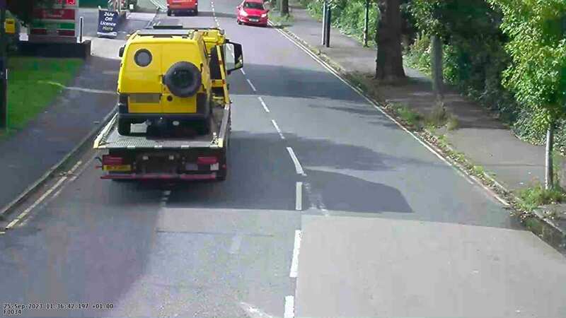 Her van was being carried on an AA lorry (Image: Eve Scragg/BPM Media)