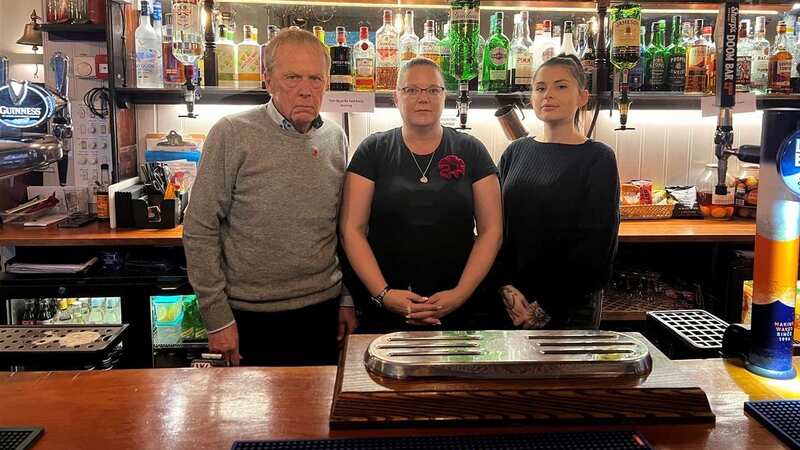Chris Porter fears he might have to shut his local pub down (Image: KMG / SWNS)