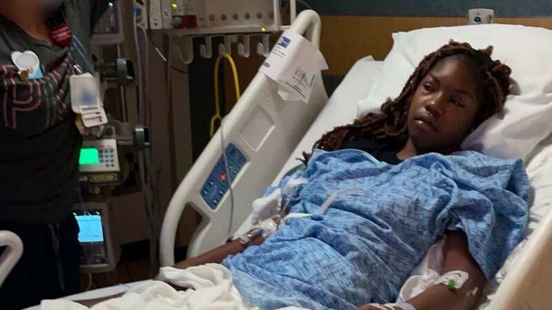 Jaya Johnson, 17, in hospital with septic shock (Image: Kennedy News and Media)